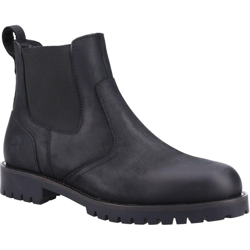 Cotswold Mens Bodicote Leather Chelsea Boots  Black